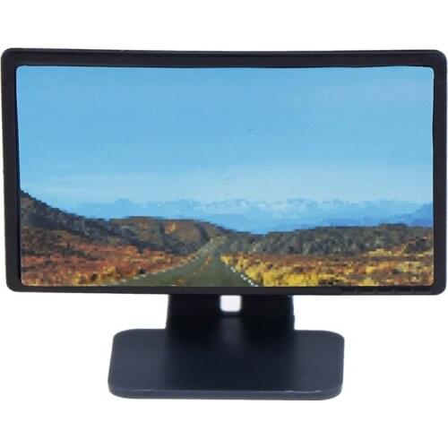 1PCS Dollhouse Miniature Wide Screen Television Flat-Panel LCD TV Classic Pretend Play Toys for Children Baby Toy