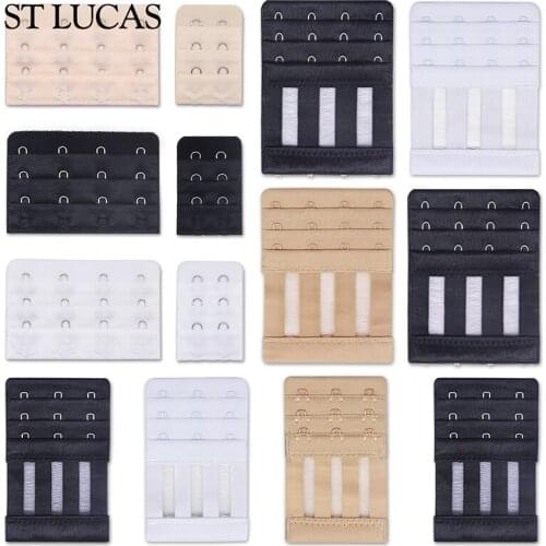 1 Piece Bra Extension Strap Extenders for Women Adjustable Belt Buckle Nylon Elastic Bra Extension Strap Hook Clip Expander