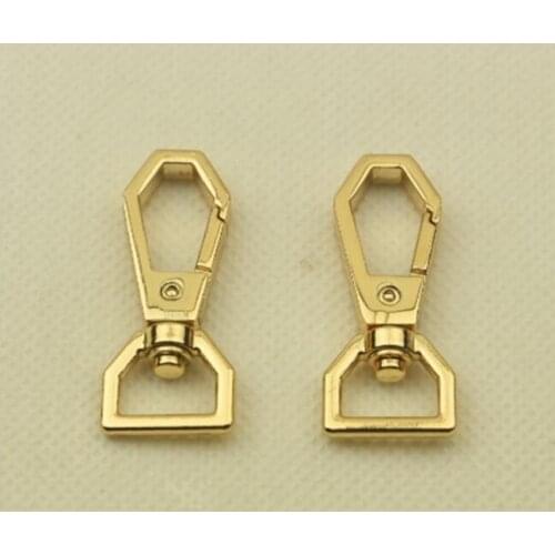 10 pieces/lot) luggage hardware accessories shoulder strap chain link inner diameter 1.3 cm opening spring hook buckle keychain