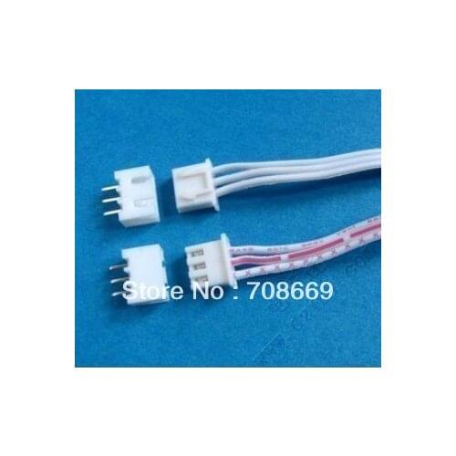 100 pcs 3 Pin Connector leads Heade 2.54 mm L: 200mm