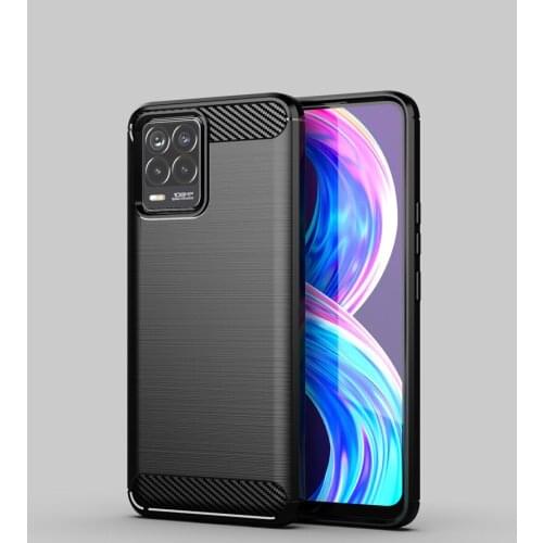 100pcs/lot for OPPO Realme C11 C17 case Carbon Fiber Soft TPU Mobile Phone Case for OPPO Realme 8 8Pro back cover