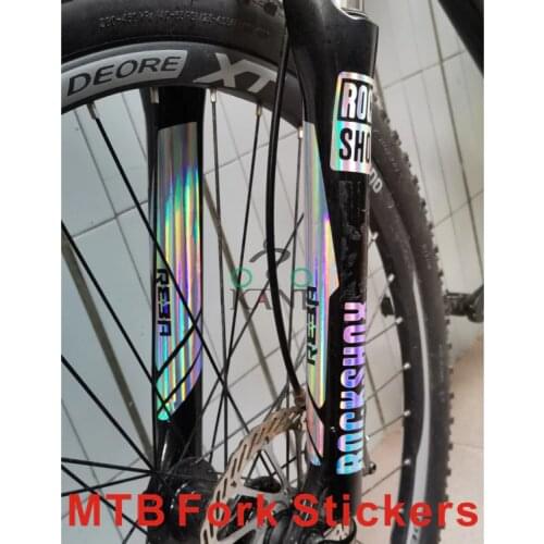 2PICS/SET ROCKSHOX reba Fork Decals Bicycle Front Fork Stickers MTB Fork Bike Stickers Bicycle Stickers Racing Cycling Decals
