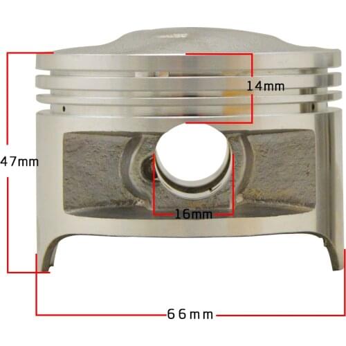 200cc Piston STD 66mm 66.25mm 66.5mm 66.75mm Motorcycle Piston Rings for Suzuki DR200 +25+50 +75 #b