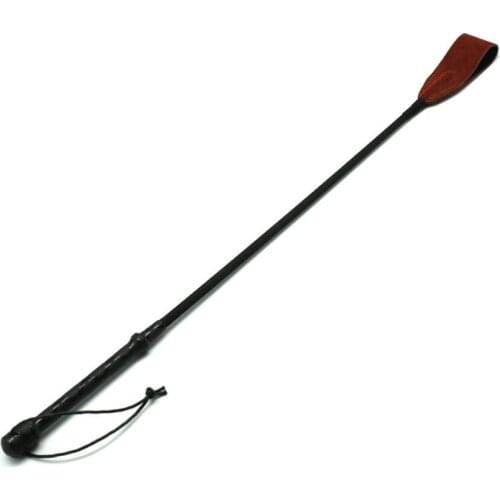 2020 New Arrival deluxe suede Leather riding crop whip, 50cm Spankingcrop whip Brown Suede spanker sex products, Adult sex toys