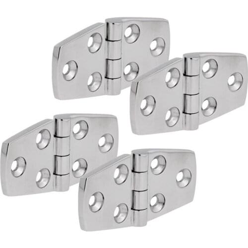 Marine 4 Pieces Stainless Steel Strap Hinge Door Hinge For Marine Boat Yacht 76 X 38 Mm Rafting Boating Accessories,Boat Marine