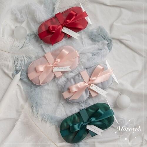 5pcs lot Red pink Green Grey 100% Chinese silk Eyemask Birthday Bride gifts Wedding proposal Engagement Bridesmaid gift
