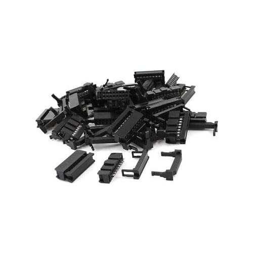 50pcs Dual Row IDC Connector FC-16P 16Pin Female Header 2.54mm Pitch