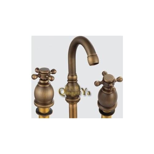 8884 money supply faucet antique copper basin full of dual three-hole faucet bathtub faucet
