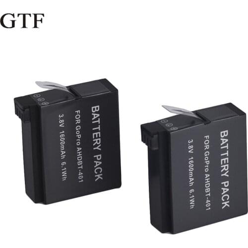 GTF gopro hero 4 ahdbt-401 ahdbt401 ahdbt 401 1600 mah rechargeable digital camera battery for go pro gopro hero4 hero 4 battery