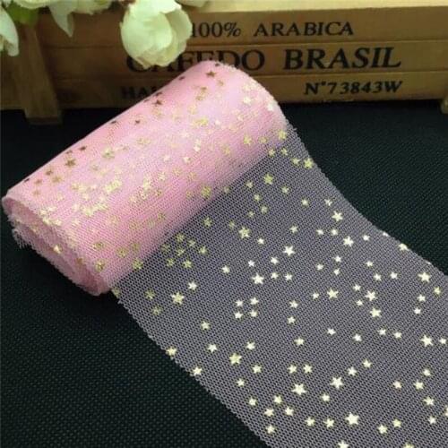 Star Confetti Glitter Tulle Mesh Roll Spool Tutu Soft Tulle DIY Wedding Birthday Decoration Party Supplies