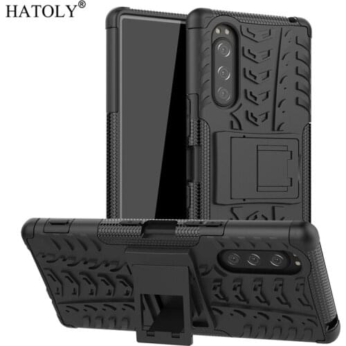 For Sony Xperia 5 Case Armor Shell Heavy Duty Hard Rubber TPU Phone Cover for Sony Xperia 5 Protective Case for Sony Xperia 5