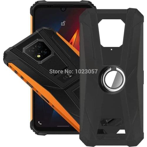 Case For Ulefone Armor 8 Metal Ring Finger Holder Stand Shockproof Cover For Ulefone Armor 8 Couqe Funda Coque