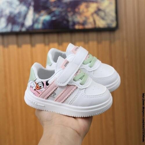 Disney 2021 Children Shoes Boys Sneakers Girls Sport Shoes Donald Duck Trainers Casual Breathable Kids Running Shoes