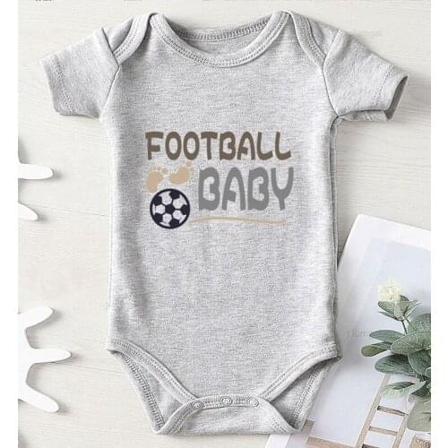 Newborn Football Baby Clothes 0-24 Months Autumn Jumpsuit Cotton Newborns Bodysuits Clothing for Babies Toddler Boy Outfit