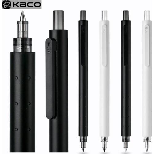 Kaco Rocket Gel Pen 0.5MM Black/Navy Blue ink Press Pen Fast Dry Sign Pen Gel-ink Stationery For Office School/KACO Refills