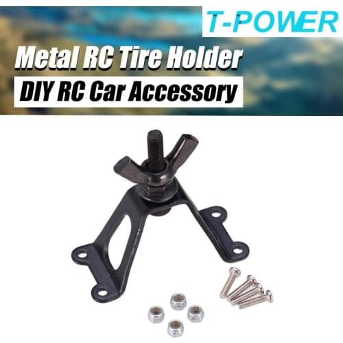 Good Quality T-power RC Tire Holder Simulation Wheel Rack DIY RC Car Accessory Fit for 1/10 Axial SCX10 D90 RC Crawler Car
