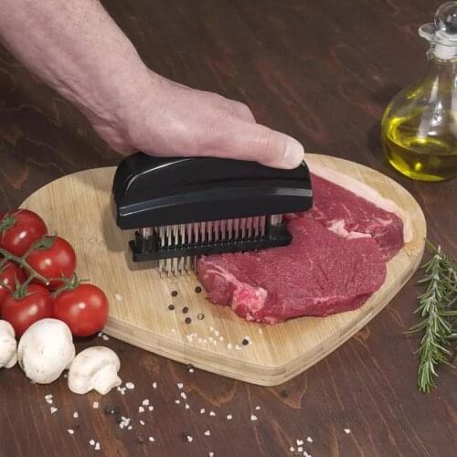 48 Blades Needle Meat Tenderizer Stainless Steel Meat Tenderizer New Professional Knife Meat Beaf Steak Mallet Meat Kitchen Tool
