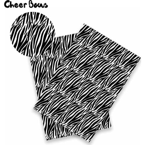 22cm *30cm Synthetic Leather Fabric Animal Pattern Artificial Leather DIY Hairbows Bags PU Home Textile Decoration Materials