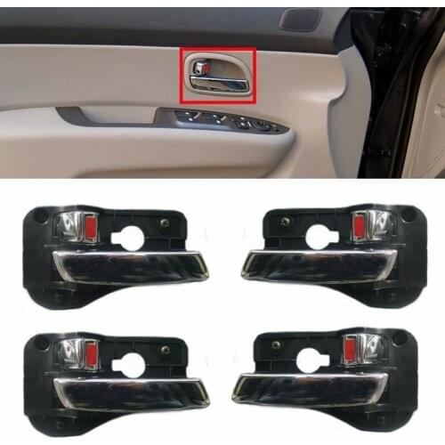 Genuine Inside Chrome Door Handle Set 4 PCS For KIA Rondo Carens 2007-2012 826101D010 826201D010