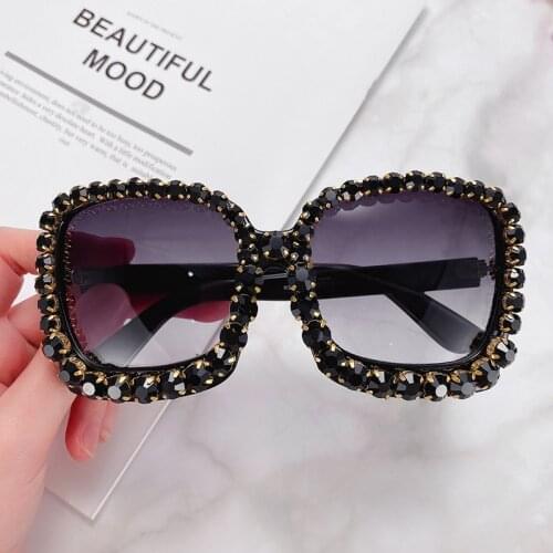 Fashion Women Diamond Square Ladies Glasses 2020 New Luxury Rhinestone Frames Eyeglasses Eye Frame Eyewear T Vintage Sun Glasses