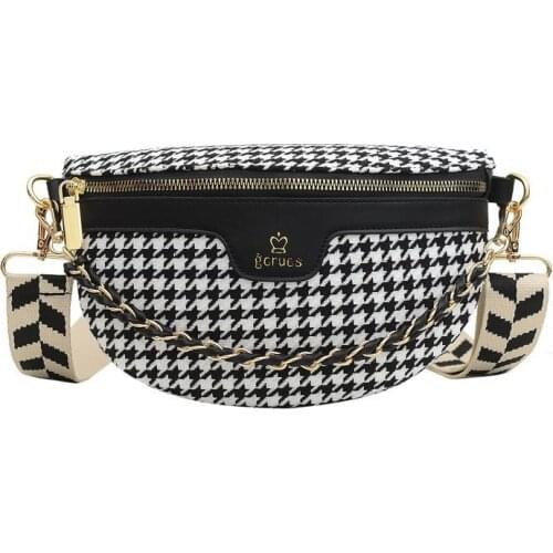 Fashion Chest Bags For Women 2021 New Belt Purse PU Crossbody Pouch Wide Shoulder Strap Bag Women Handbag Waist Pack