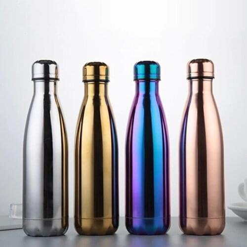 Stainless Steel Thermos Vacuum Insulated Cola Cup Bottle For Water Bottles Double-Wall Outdoor Travel Drinkware Gym Sports Flask
