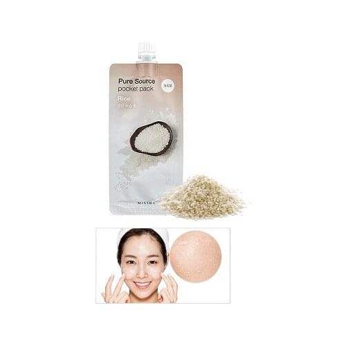 Missha Dead Skin Purifying Brightening Rice Peeling 10ml Pure Source Pocket Pack Rice
