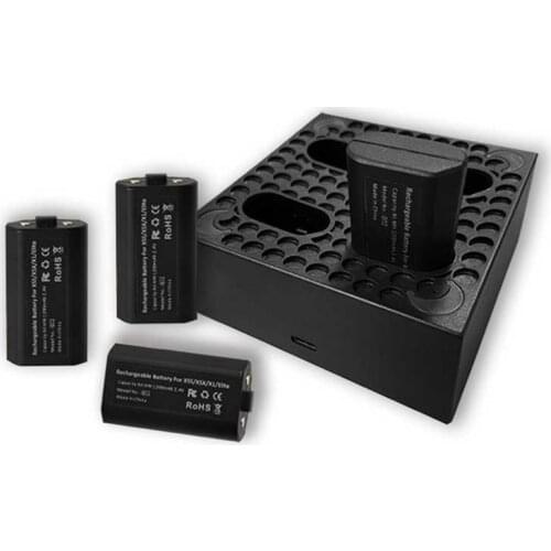 Rechargeable Battery Charger for Series X / One / One X / Series S / Elite with 4 Batteries