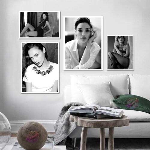 Gal Gadot Poster Movie HD Star Wall Art Canvas Painting Picture Nordic Decoration Cafe Bar Hotel Room Home Decor