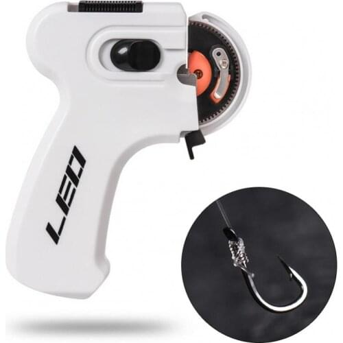 Long Handle Portable Electric Automatic Fishing Hook Tier Machine Fishing Accessories Tie Fast Fishing Hooks Line Tackle Tool