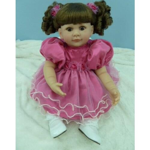 Fashion Baby Toy Newborn Lifelike Real Silicone Baby Doll Reborn Baby Girl Princess Doll Playhouse Toy Kids Christmas Gifts 20"