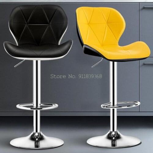 Bar Chair Family High Stool Lift Bar Chair Modern Simple Cashier Chair Bar High Stool Back Bar Stool