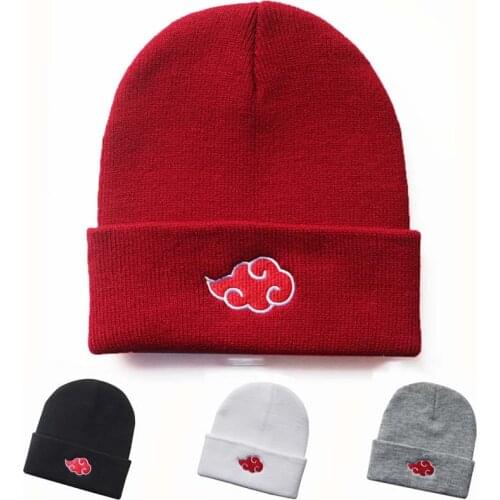 Mens Beanie Hat Round Top Caps Outdoor Keep-Warm Hat Trendy Casual Hats Knitting Anime Embroidery Simple Cap For Women Unisex