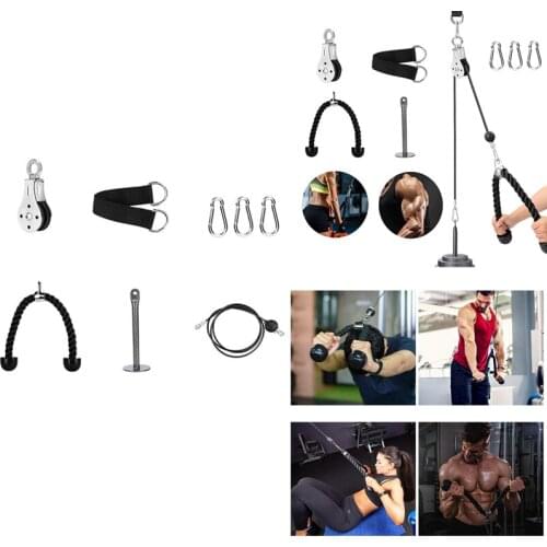 Pulley Cable System, Pulley System Gym,Fitness LAT and Lift Pulley System , for Home Gym Sport Trainning Equipment
