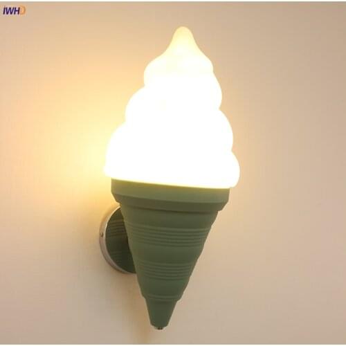 Acrylic Modern LED Wall Lamps Creative Ice Cream Wall Light Fixture For Home Living Room Bedroom E27 Applique Murale Intérieur