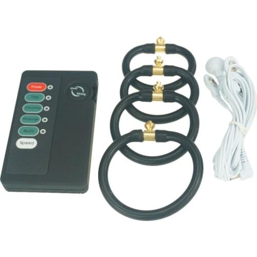 Electro shock wave physical therapy equipment electric penis extension cock ring medical sex toys male Chastity Device