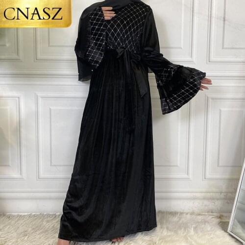 New Fashion Women Islamic Clothing Classic Abaya Dress Black Dubai Style Dresses Jilbaya Muslim Abayas Dubai Cardigan
