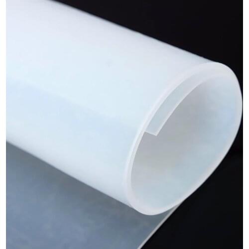 1pc 500*500mm Silicone Rubber Sheet 1mm Thickness Heat-resistant Plate Translucent Mat