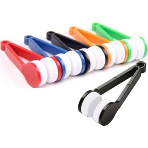 1PC Muilti-Color Eye Glasses Lens Cleaning Brush Glasses Cleaner Portable Practical Multifunctional Double-Sided Eyewear Wipe