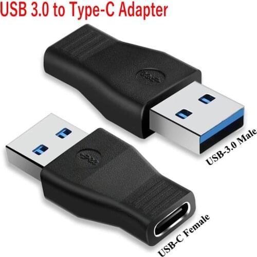 100PCS USB-C USB 3.1 Type C Female to USB 3.0 Male Port Type-A Card Adapter Convert For Mobile Phone Hard Disk Connector