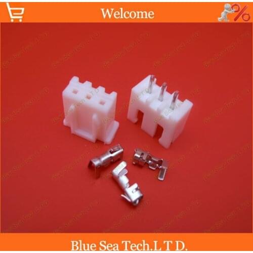 200 sets 3 Pin XH 180 angle Pin Connector 2.54mm XH-3P Kits for PCB/Automotive/electronic circuit ect.Free Shipping