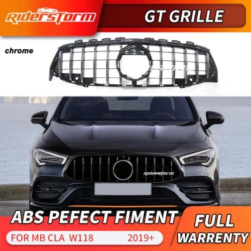 GT grille For CLA W118 GT Grille Front cla35 Grill cla45 for CLA200 220d W118 amg grille cla200 diamond grille for cla180 220d
