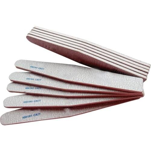 50 pcs/lot high quality salon gray fox nail file 100/180 professional EVA nail file nail tool