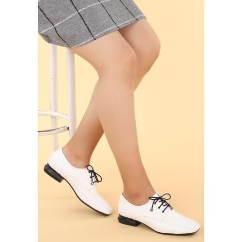 Ayakland N0670-03 Skin Lace-Up Women Shoes