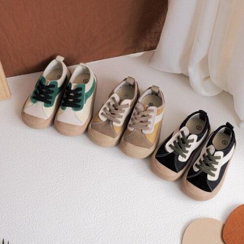 Baby Shoes Soft Bottom Boy Casual Shoes 1-6 Years Old Autumn Children Canvas Shoes Kids Girls Walking Shoes Toddler