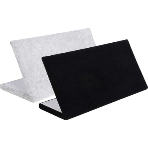 NEW Velvet Necklace Chain Bracelet Display L Stand Board Jewelry Holder Rack