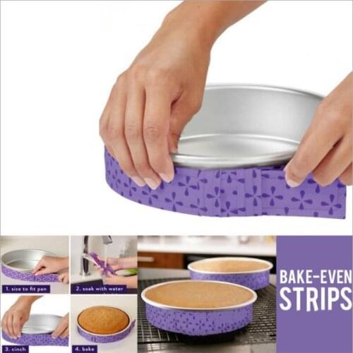 New Cake Pan Strips Bake Even Strip Belt Cake Mould Baking Protect Bandage Strip Baking Tool