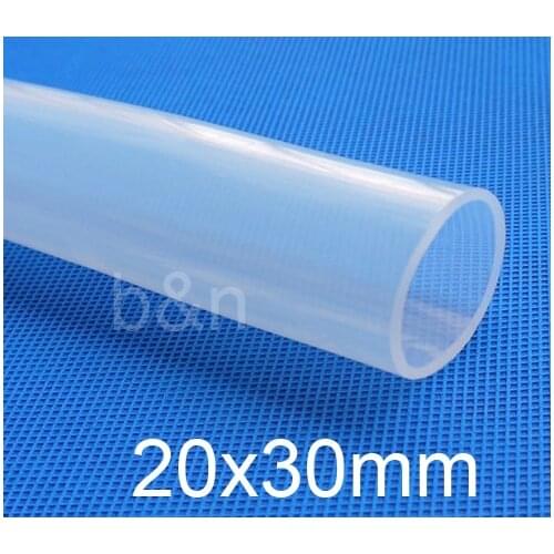 20mm ID 30mm OD 20x30mm Transparent Food Grade Medical Use FDA Silicone Rubber Flexible Tube / Hose silicon tubing