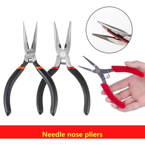 Office home Hand Tool Trimming forceps pointed nose pliers Diagonal pliers Nipper Side Snip Cable wire stripping Repair Tool
