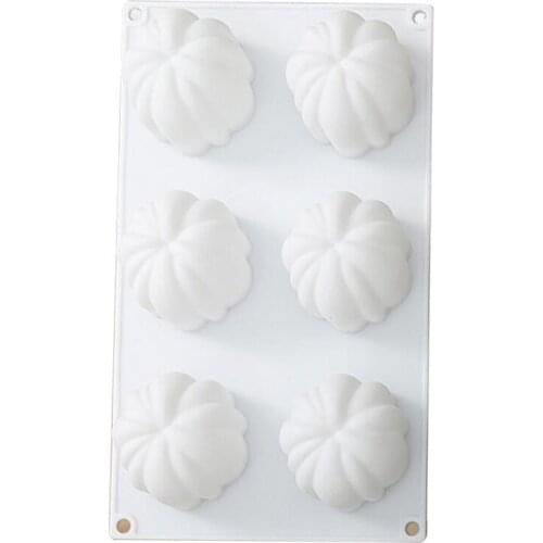 6 Halloween Pumpkin Silicone Cake Mold For Chocolate Mousse Ice Cream Jello Pudding Dessert Baking Bakeware Pan Decorating Tools